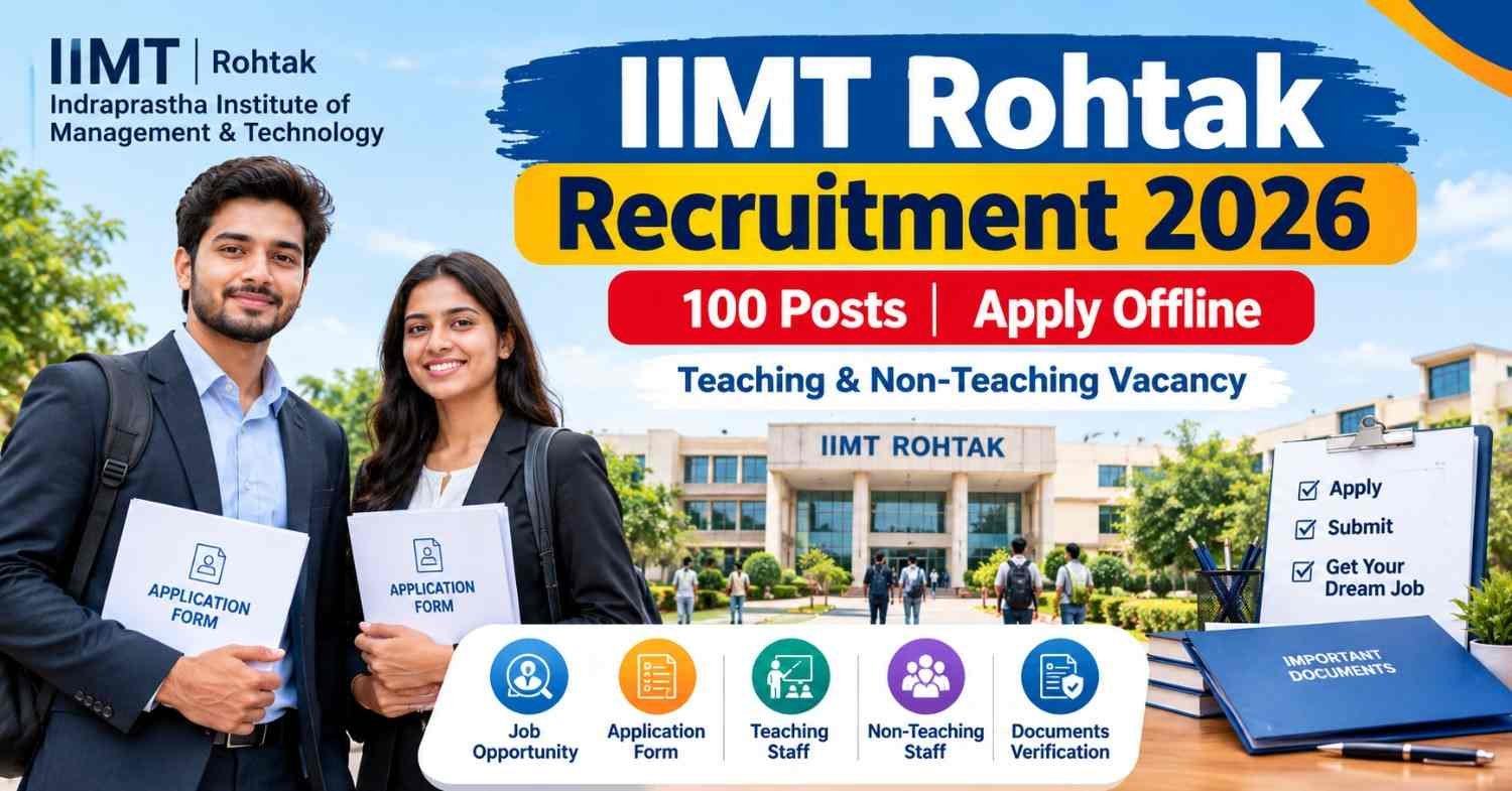 IIMT Rohtak Recruitment 2026
